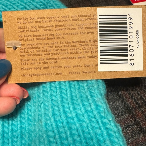 BNWT 100% Wool Knit XL Doggy Unicorn Sweater - Picture 4 of 6